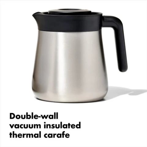 Double-Walled, Vacuum-Insulated Carafe: