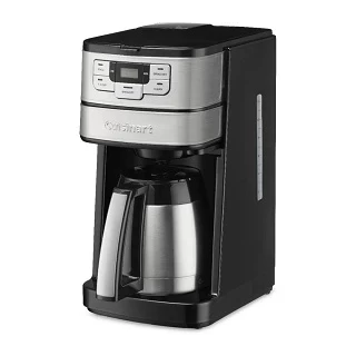 Cuisinart 10-Cup Automatic Grind & Brew Coffeemaker with Thermal Carafe Black & Stainless Steel Photo