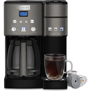 Cuisinart Coffee Center 12-Cup Coffee Maker & Single-Serve Brewer Black Stainless Photo