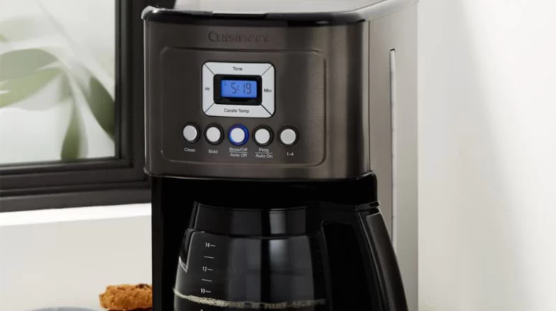 Cuisinart 14-Cup Programmable Coffee Maker Black Stainless Banner Photo