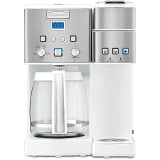 Cuisinart Coffee Center 12-Cup Coffee Maker & Single-Serve Brewer White Photo