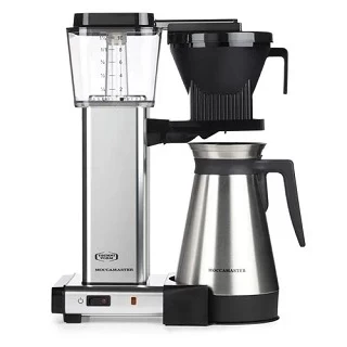 Moccamaster KBGT Automatic Drip-Stop Coffee Maker (40 oz Thermal Carafe) Polished Silver Photo