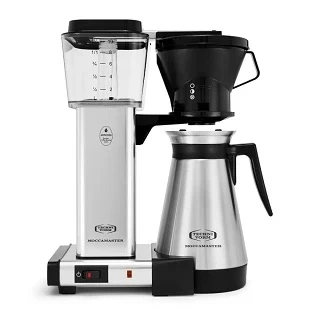 Moccamaster KBT Manual-Adjust Drip-Stop Coffee Maker (40 oz Thermal Carafe) Polished Silver Photo