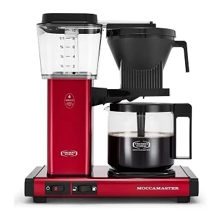 Moccamaster KBGV Automatic Drip Stop Coffee Maker (40 oz Glass Carafe) Candy Apple Red Photo