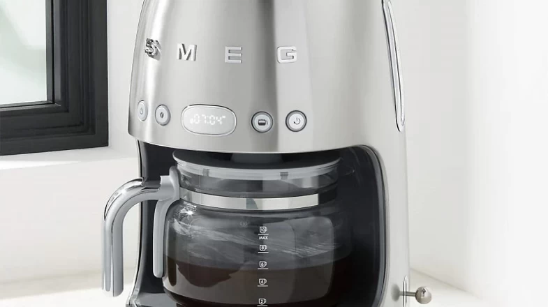 SMEG Drip Coffee Maker Stainless Steel Banner Photo