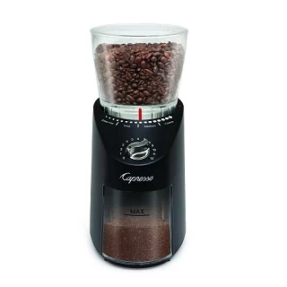 Capresso Infinity Plus Conical Burr Coffee Grinder Black Photo