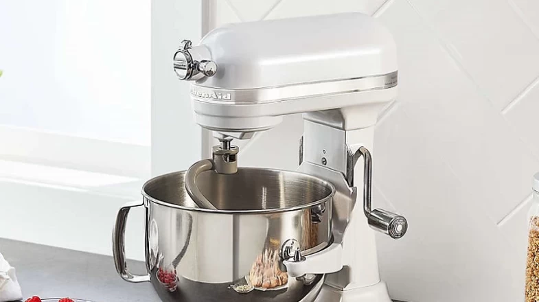 KitchenAid 7-Quart Pro Line Bowl-Lift Stand Mixer Frosted Pearl Banner Photo