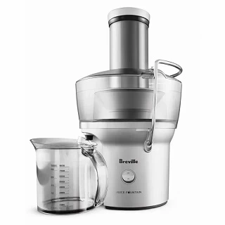 Breville the Juice Fountain Compact Centrifugal Juicer Silver Photo